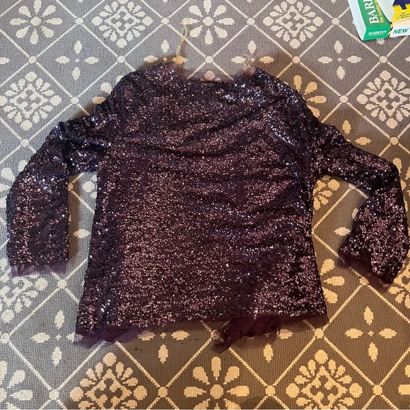 Oliver Purple Sequined Holiday Jacket - Picture 3 of 5